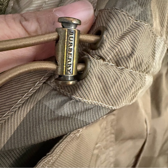 Burberry Tan Trench Coat with Striped Design - Picture 5 of 9